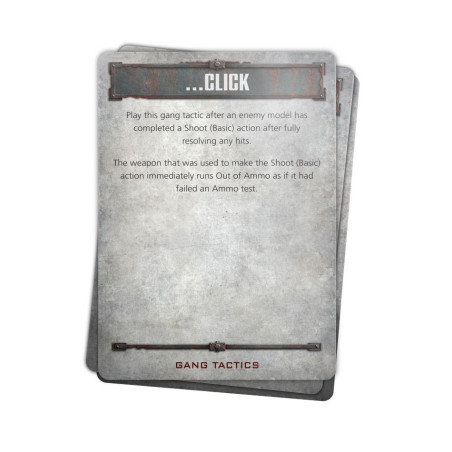 Necromunda : Core Gang Tactics Cards (Anglais)