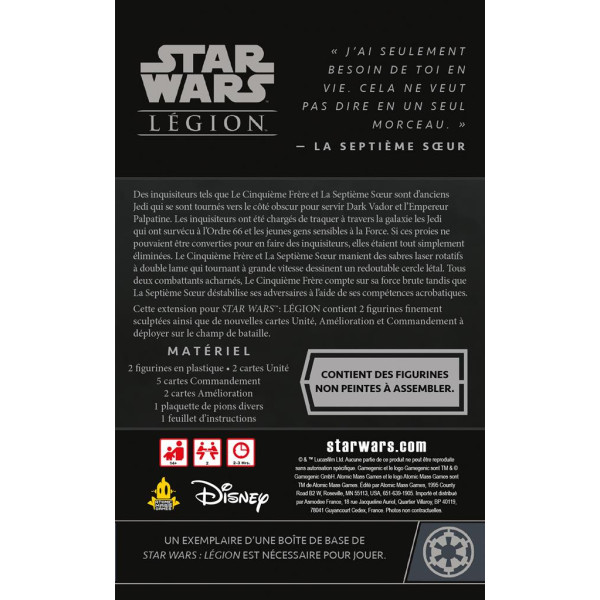Fifth Brother and Seventh Sister Star Wars : Legion - (French)