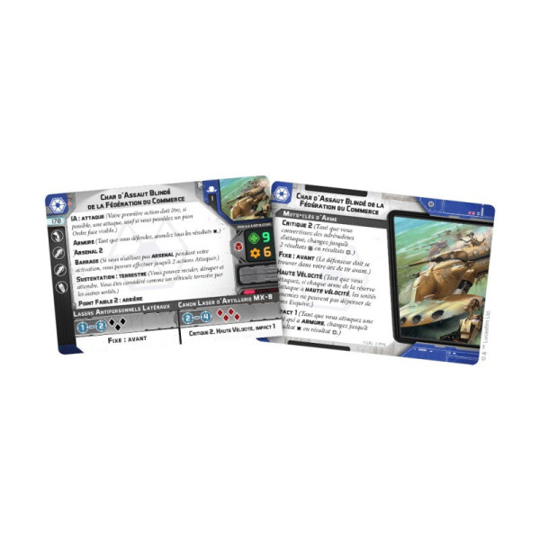 Char d'Assaut Blindé de la Fédération du Commerce Star Wars : Legion - (Français / Espagnol)