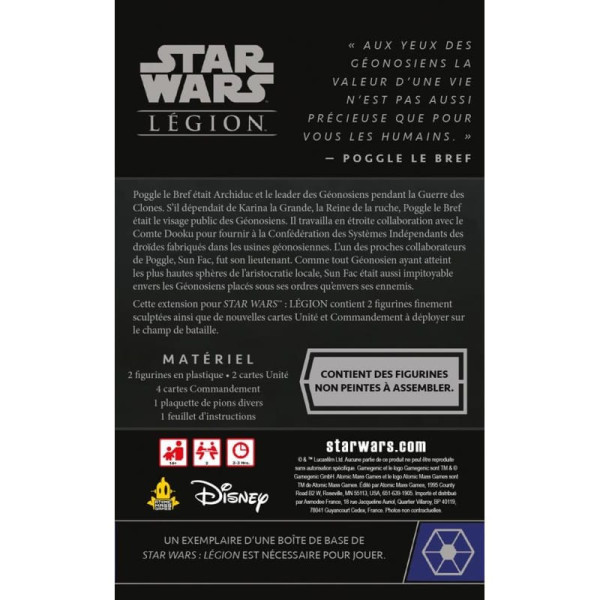 Sun Fac & Poggle Star Wars : Legion - (French)