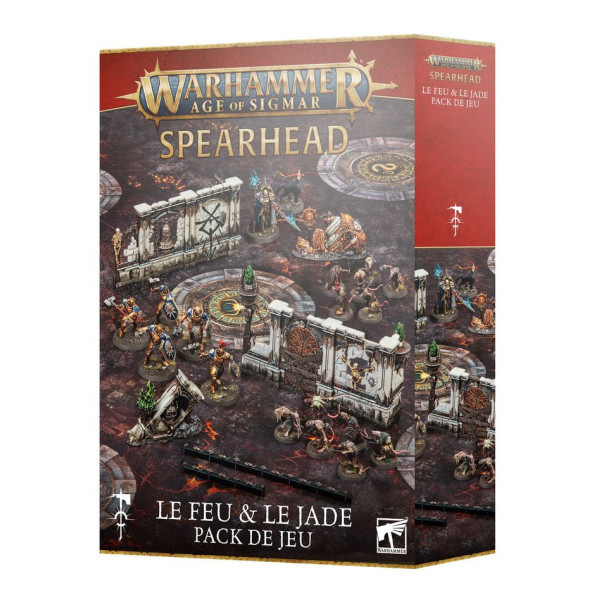Pack de Jeu Warhammer Age of Sigmar : Fer de Lance – Le Feu et le Jade (Französisch)