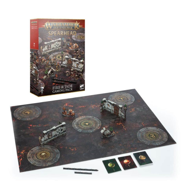 Warhammer Age of Sigmar : Spearhead – Fire & Jade Gaming Pack (Englisch)
