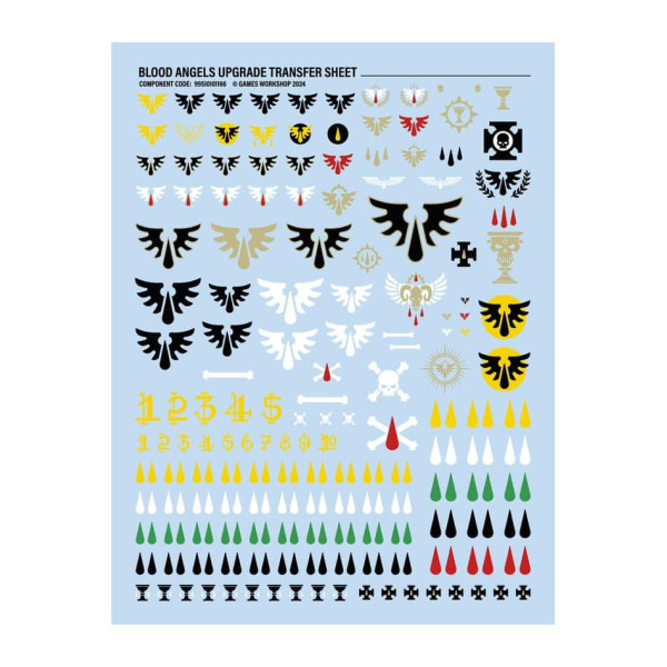 Blood Angels Upgradeset und Abziehbilder
