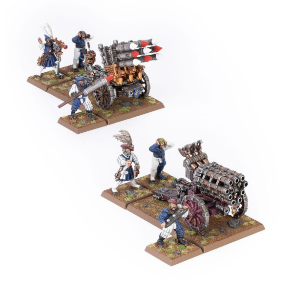 Höllenfeuer-Salvenkanone und Höllensturm Raketenlafette - Warhammer The Old World