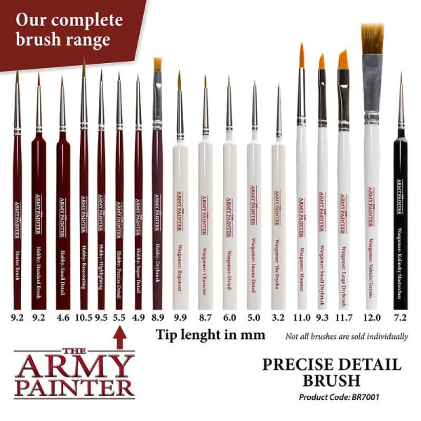 Hobby Brush : Precise Detail The Amy Painter