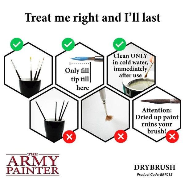 Hobby Brush : Drybrush The Amy Painter