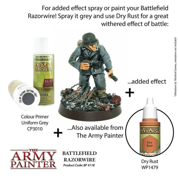 Battlefield Basing : Battlefield Razorwire The Amy Painter