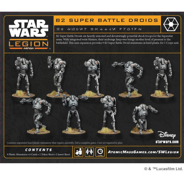 B2 Super Battle Droids Star Wars : Legion