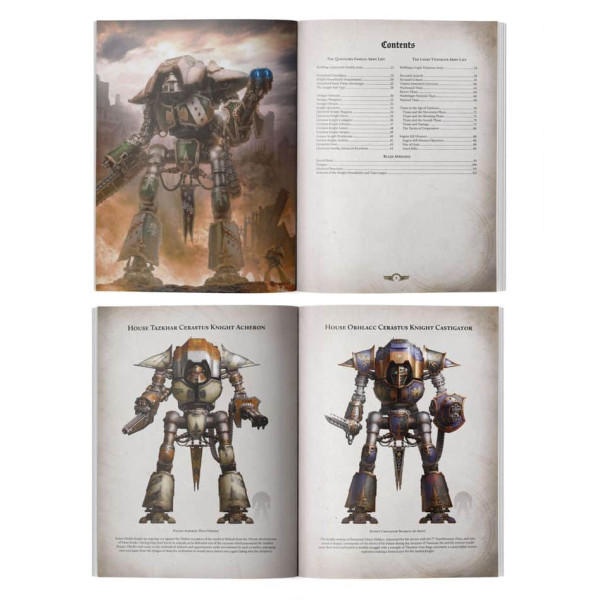 Liber Questoris : Knights and Titans Army Book (Anglais)