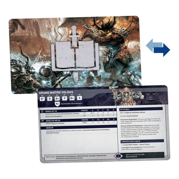 Cartes Techniques : Grey Knights (Français)