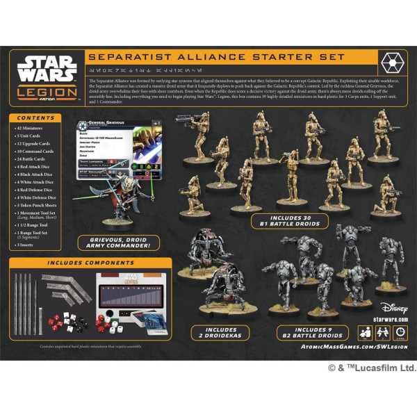 Alliance Séparatiste Starter Set Star Wars : Legion