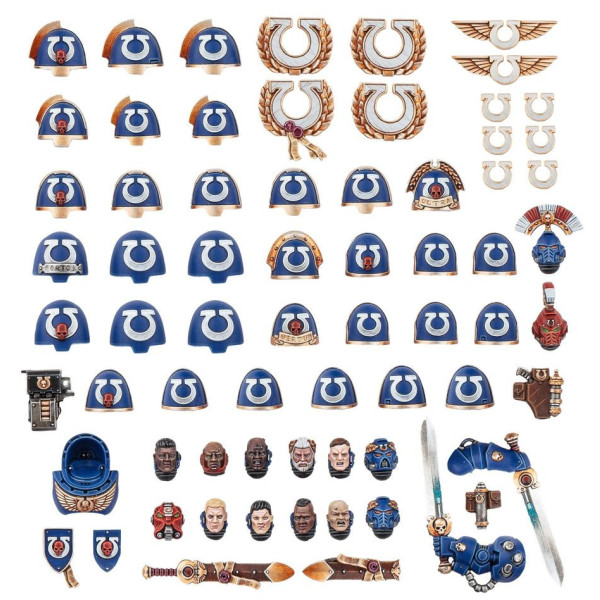 Upgradeset und Abziehbilderbogen der Ultramarines