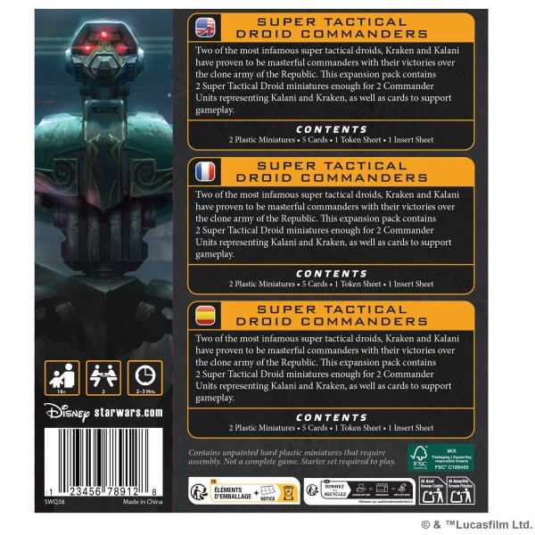 Super Tactical Droid Commanders Star Wars : Legion