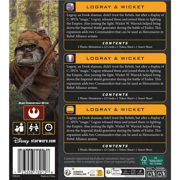 Logray & Wicket Star Wars : Legion