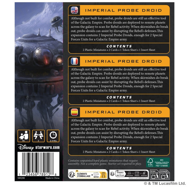 Imperial Probe Droid Star Wars : Legion