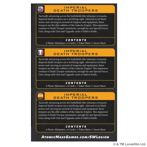 Imperial Death Troopers Star Wars : Legion