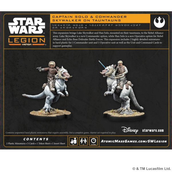 Captain Solo & Commander Skywalker on Tauntauns Star Wars : Legion