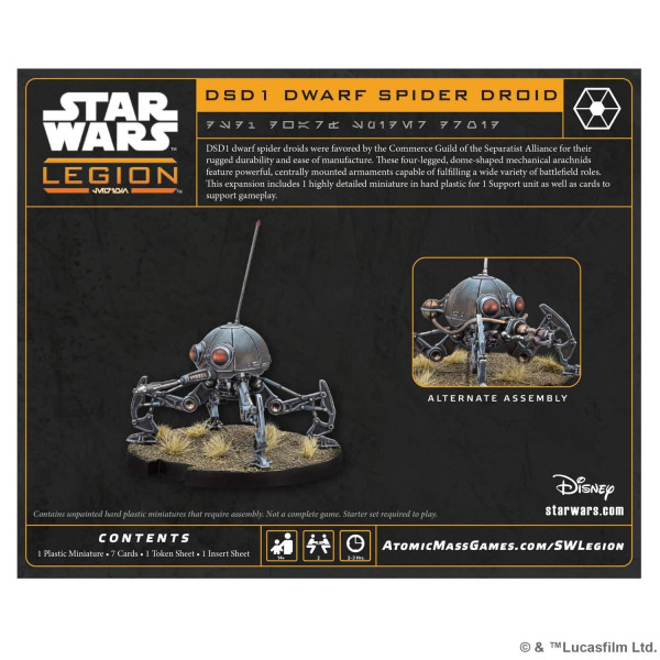 DSD1 Dwarf Spider Droid Star Wars : Legion