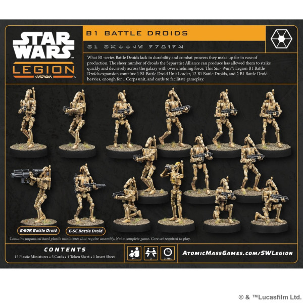 B1 Battle Droids Star Wars : Legion
