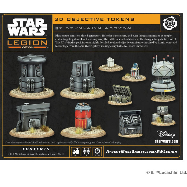 3D Objective Tokens Star Wars : Legion