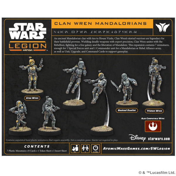 Clan Wren Mandalorians Star Wars : Legion