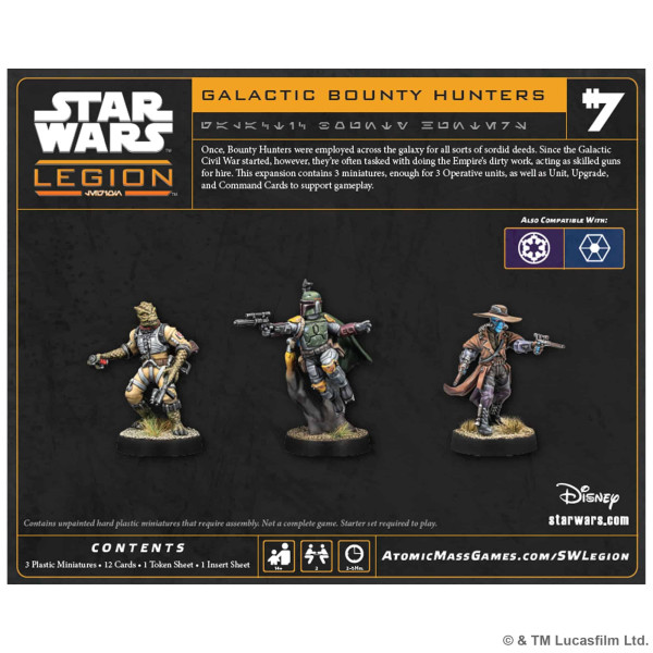 Galactic Bounty Hunters Star Wars : Legion