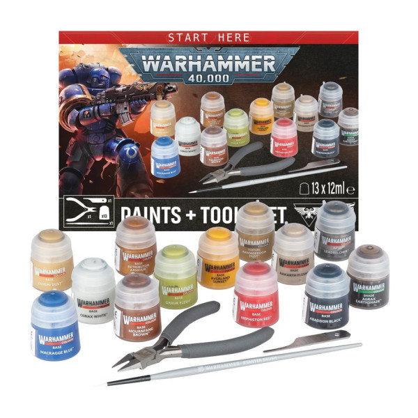 Warhammer 40.000 : Farben + Werkzeugset