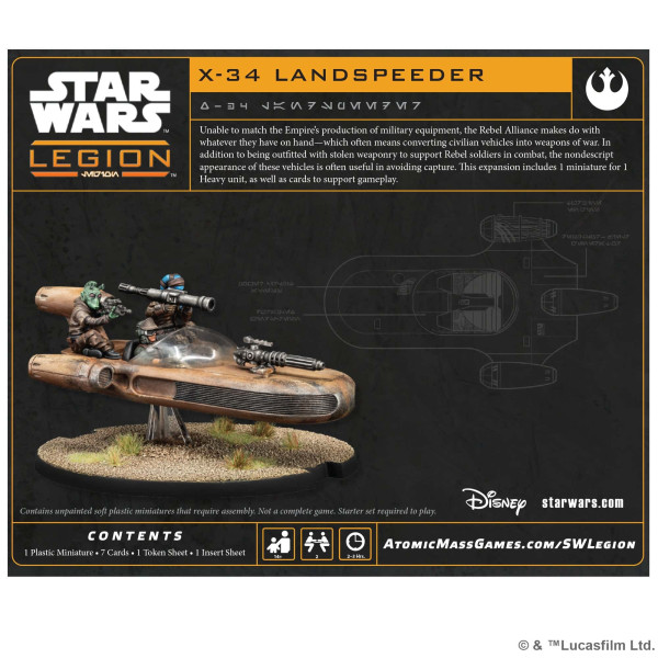 X-34 Landspeeder Star Wars : Legion