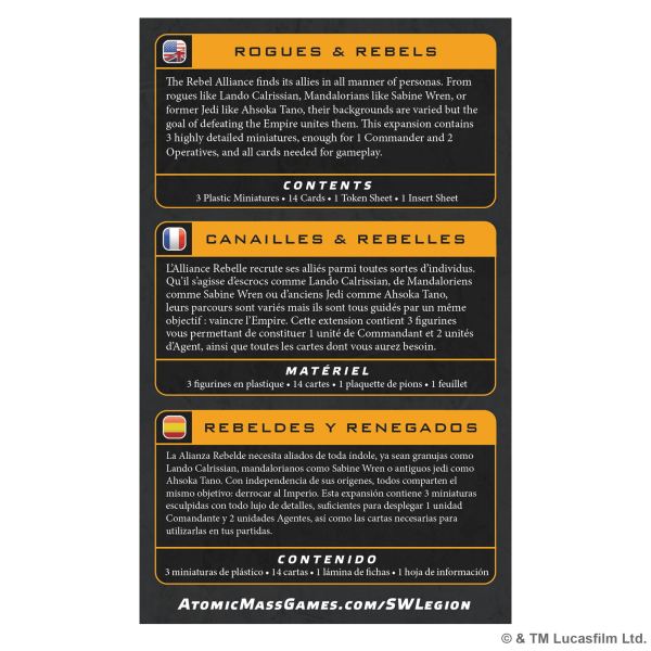 Rogues & Rebels Star Wars : Legion