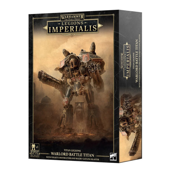 Legions Imperialis : Warlord Titan with Volkite Destructor and Macro-Gatling Blaster