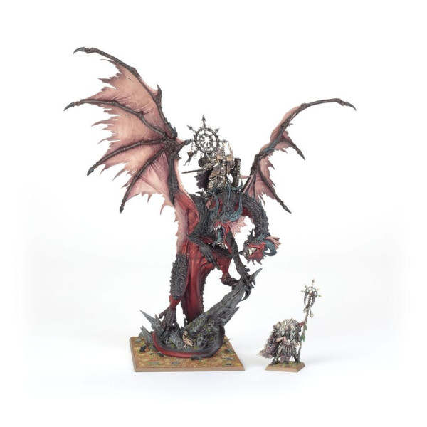 Kriegsherr/Hexer auf Chaosdrachen