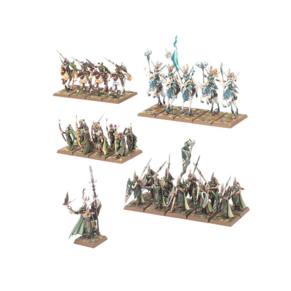 Royaumes Elfes Sylvains : Armée de Colonne de Bataille