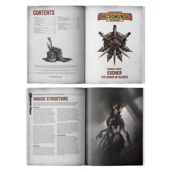 Underhive Journal : Escher – The House of Blades (Anglais)