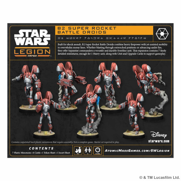 B2 Super Rocket Battle Droids Star Wars : Legion