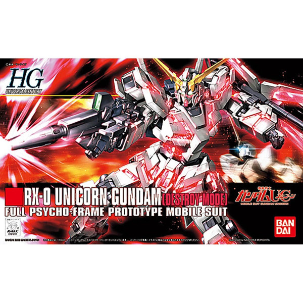 RX-0 Unicorn Gundam Destroy Mode HG -1/144 - Gunpla